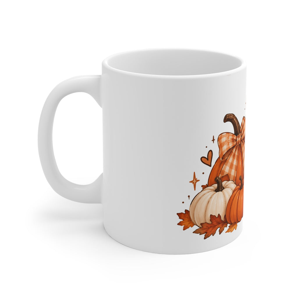 Autumn Cozy Coffee Mug — Pumpkin Spice Latte & Fall Pumpkins 11oz