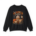 Pumpkin Coffee Crewneck Sweatshirt – Autumn Pumpkin Spice Coffee Graphic