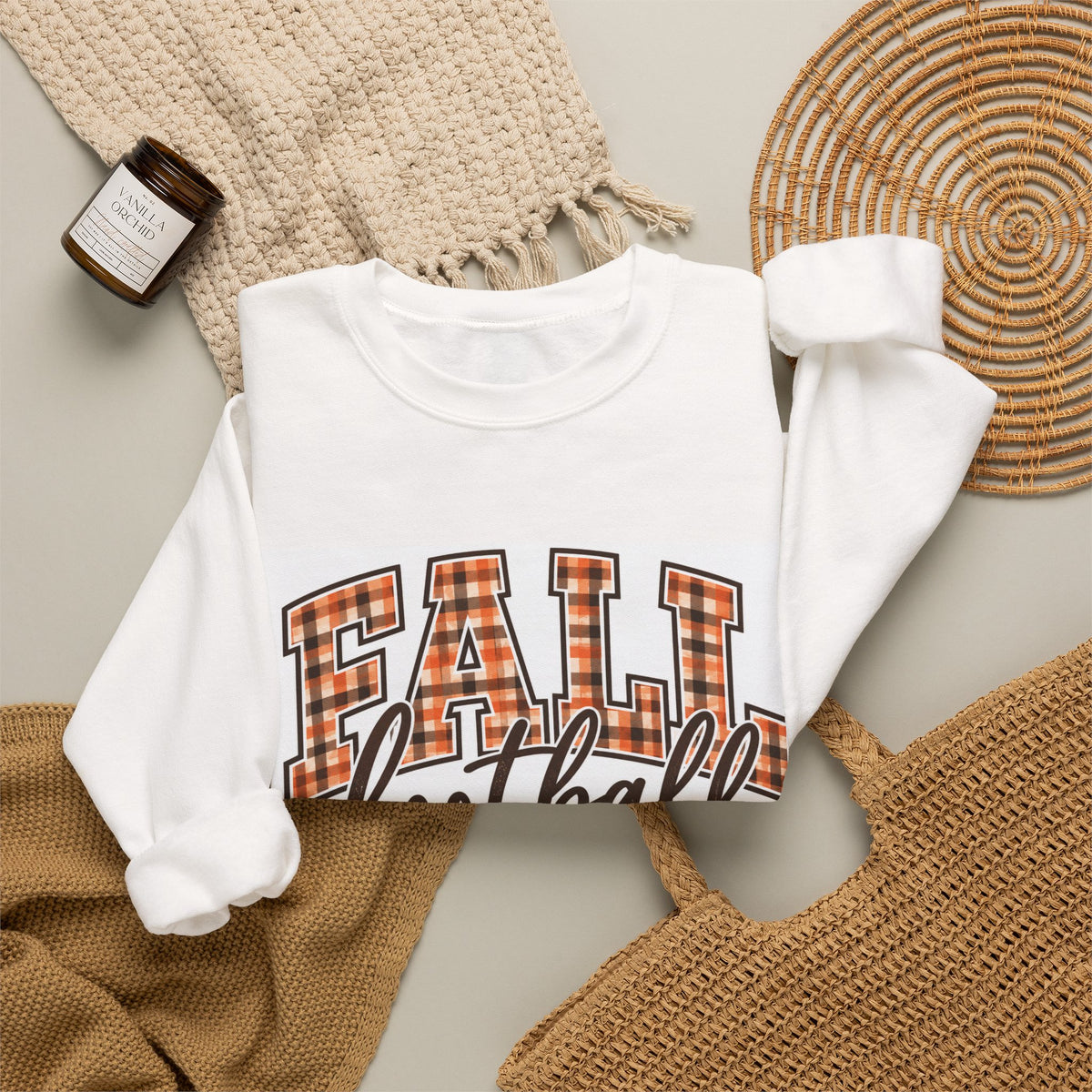 Fall Football Crewneck Sweatshirt